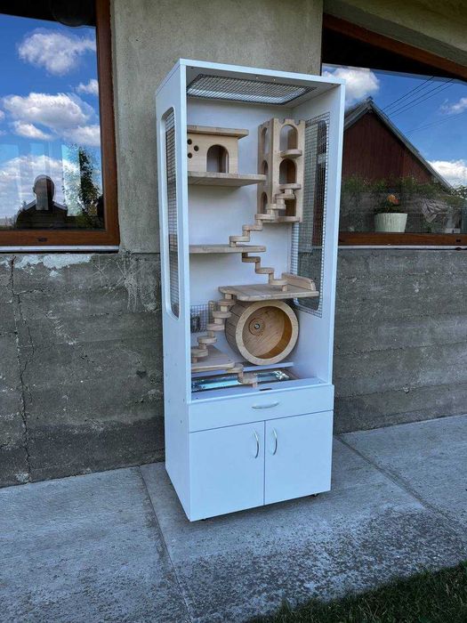 Вітрина для шиншили або дегу преміум-класу | 160×60×40 см