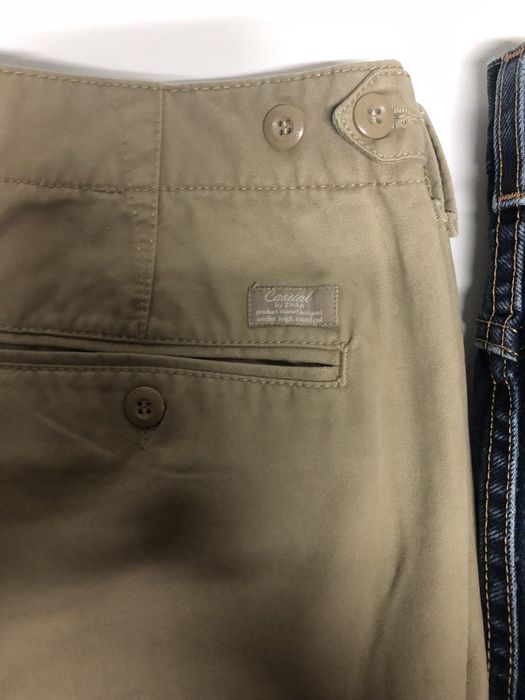 Dois pares de Calças de homem sarja e ganga