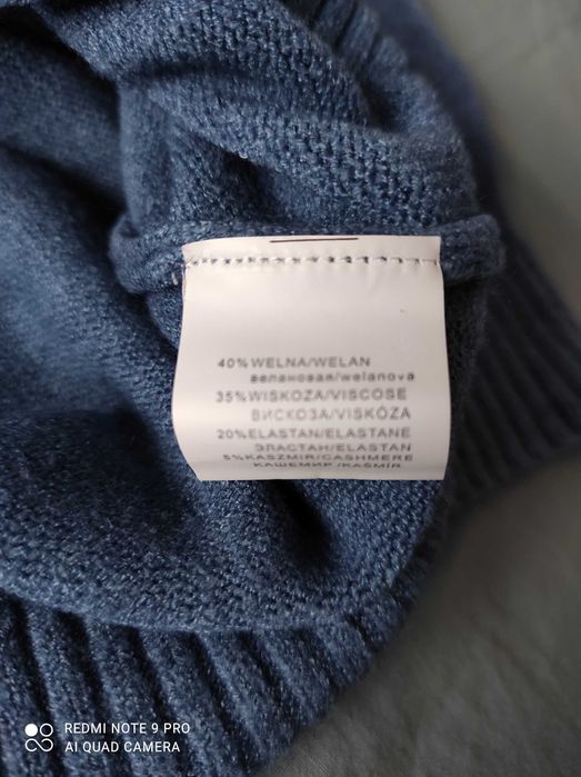 Golf sweter damski niebieski XL/XXL "Kinga"