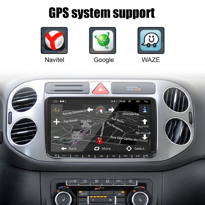 Radio Nawigacja Carplay Androidauto VW,Golf,Passat,Tiguan,Seat, Touran