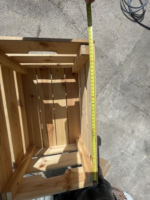 3 caixas de madeira para decoracão