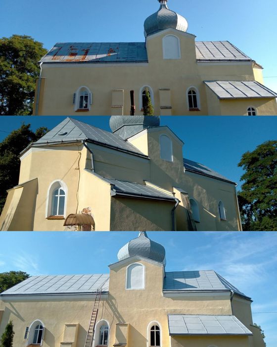 Фарбування даху,дахів,куполів,покрівель,СтарийСамбір,Хирів,Рудки,Турка