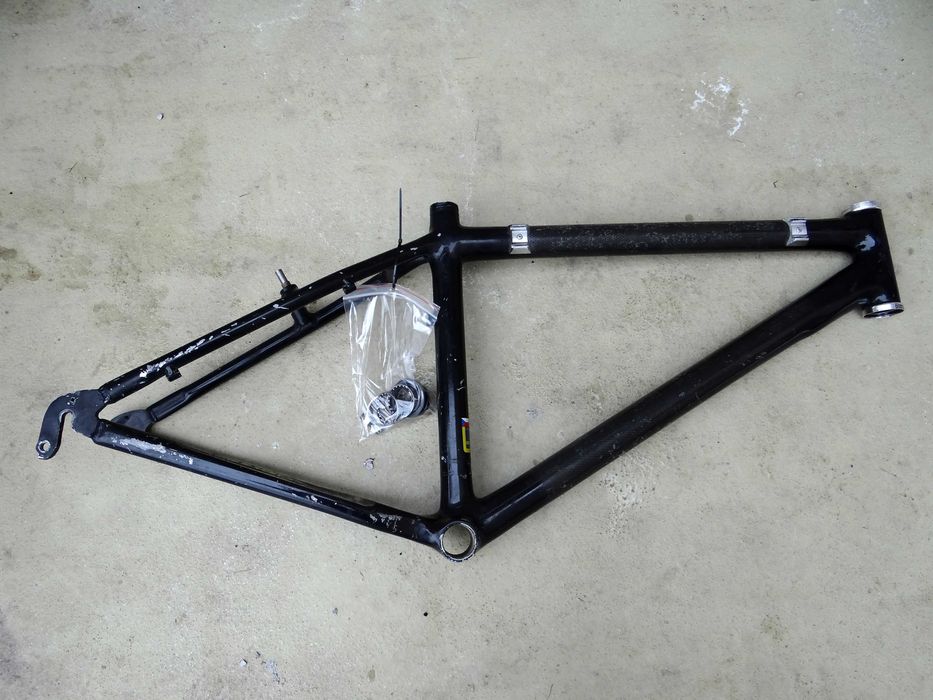 Rama rowerowa DURATEC koła 26" 15" 1 1/8" alu carbon look retro MTB