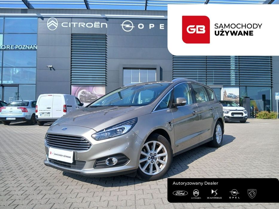 Ford S-Max 2.0 Diesel 150KM Powershift Titanium FV23% SalonPL SerwisASO 7 osobowy