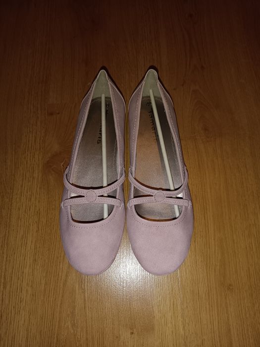 Рожеві балетки Tamaris 39/40 розмір
