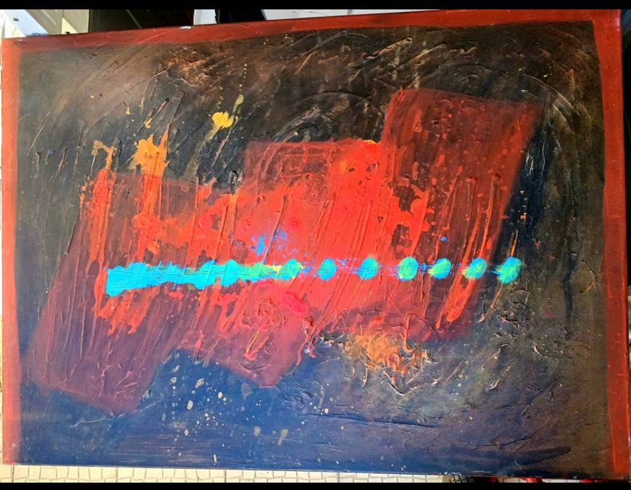 Quadro pintado á mão