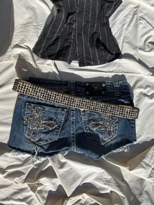 Pasek cekiny nity skora naturalna Cowboybelt Vintage  Alternative