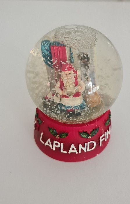 Globo de neve do Pai Natal da Lapónia. Original.  Novo
Completamente n