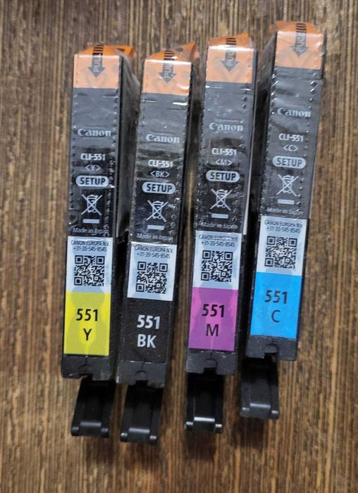 Оригинальні картриджі Canon PGI-550 (пігмент black) + CLI-551 CMYK