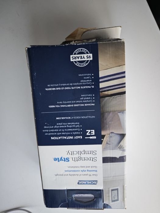 Nowy zestaw klamki z zamkiem SCHLAGE Bed & Bath – Premium! USA