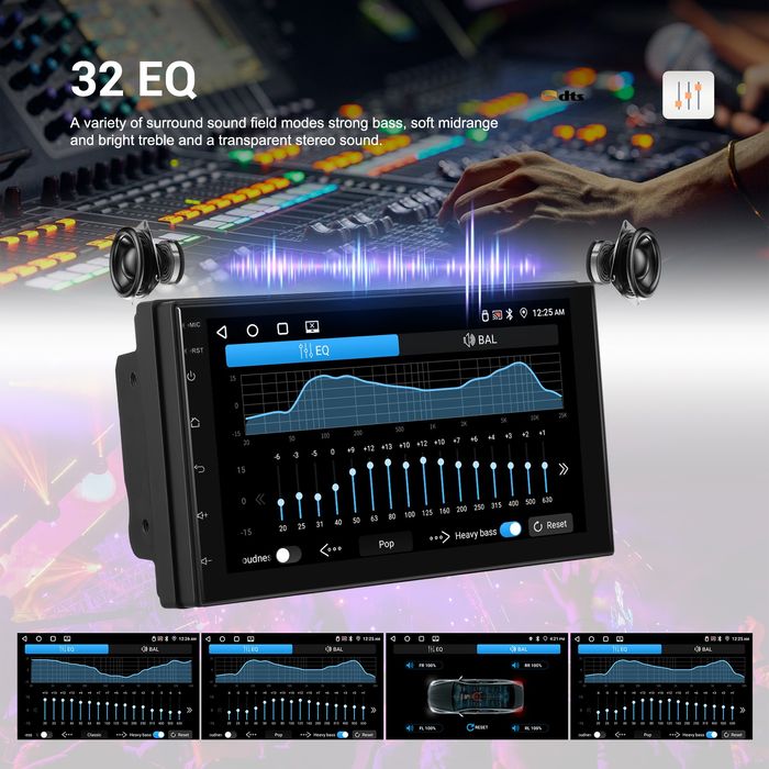 Radio Nawigacja 2din  Android 4/64gb Carplay, Android Auto