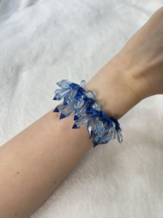 Bransoletka kryształki aesthetic handmade glamour classy 25