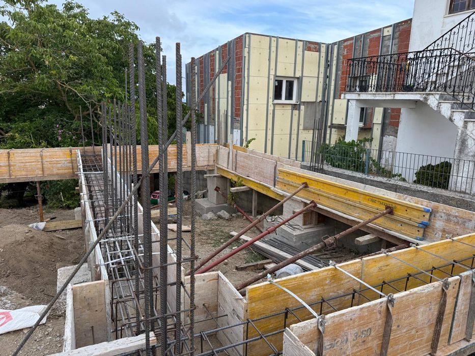 cofragens e armação de ferro