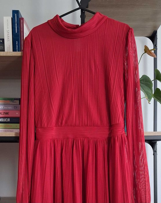 Czerwona Sukienka damska r.38