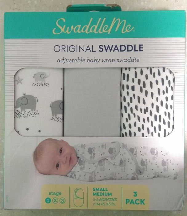 Поштучно пеленка кокон SwaddleMe, S / M 0-3 мес.