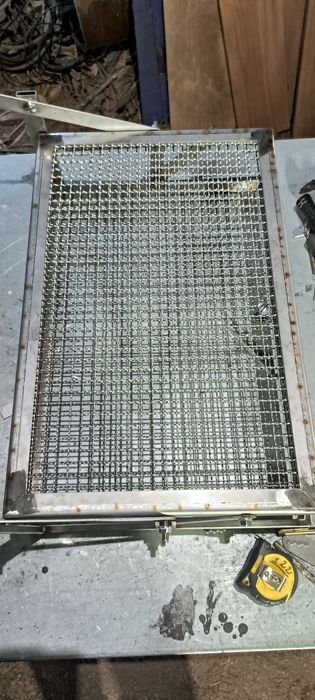 Grelhador de inox giratório