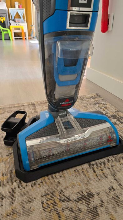 Aspirador vertical bissell croswave lava e aspira