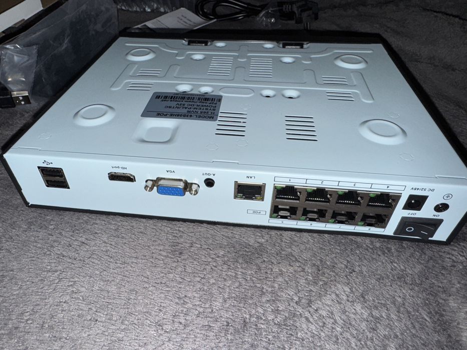 сетевой видео регистратор POE Lan 8ch NVR 4К реєстратор
