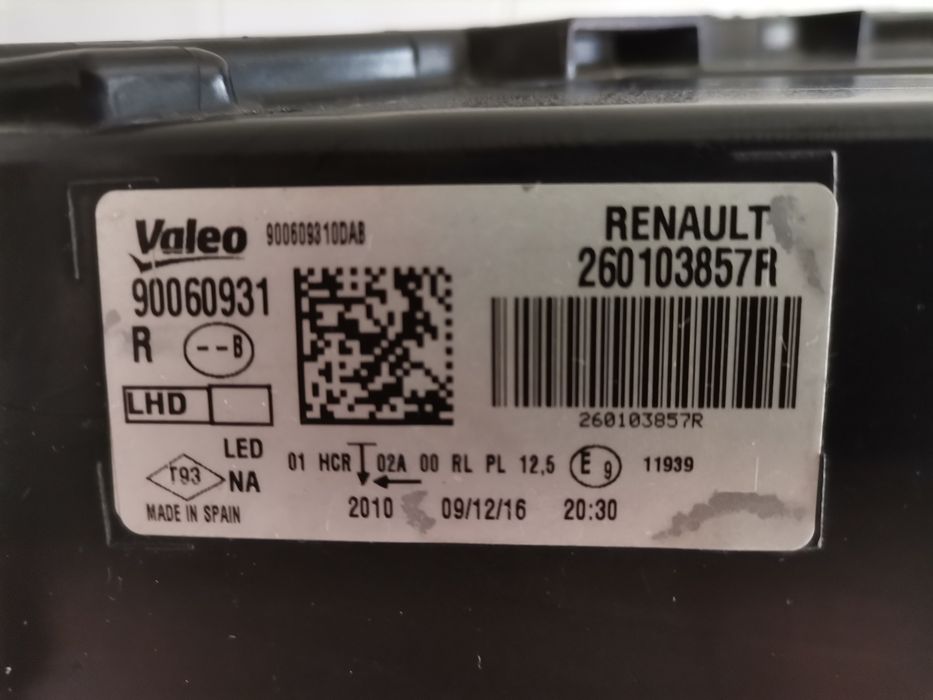 Farol Led para Renault Megane IV