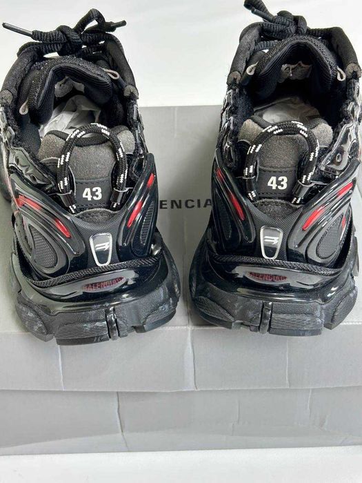 BALENCIAGA Runner graffiti кроссовки черные кеди кросівки чорні 43 42