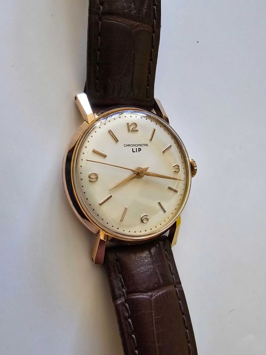 Lip Chronometre cal. R23E zegarek złoty 18k 750