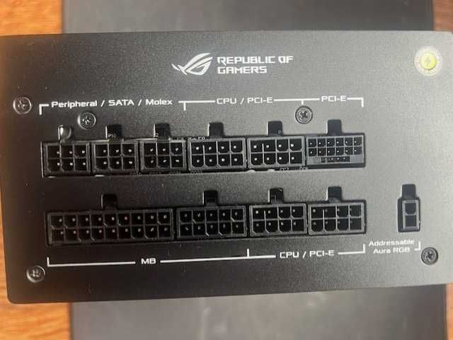 Fonte alimentação PC Asus Rog Strix 1000W Aura Edition (NOVA)