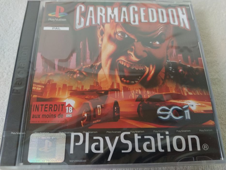 Ps1 psx one PlayStation Carmaggedon 3xA FOLIA nowa pasek sony