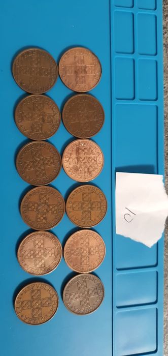 Conjunto moedas para colecção