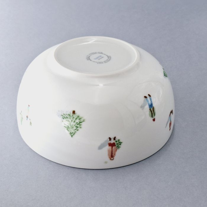 piękna porcelanowa misa salaterka patera boże narodzenie zima chioinka