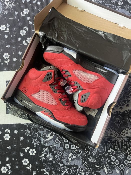 Jordan 5 Retro Red 42 Raging Bull Джордани красные
