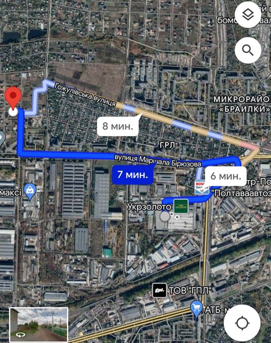 Земельный участок В Полтаве! Браилки Гожулы, Екватор