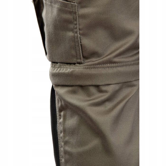 Spodnie Robocze Długie Brixton Practical Khaki R. 60 Odpinane Krótkie