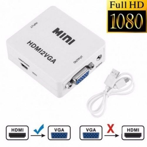 Адаптер HDMI to VGA (перехідник, конвертер, 720p/1080p) перехідник