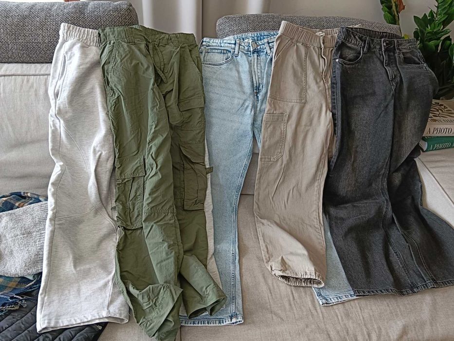 H&M  NIKE spodnie kurka jeans dresy 164