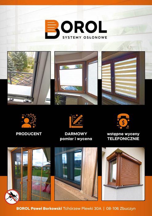 Rolety,moskitiery ,żaluzje, plisy