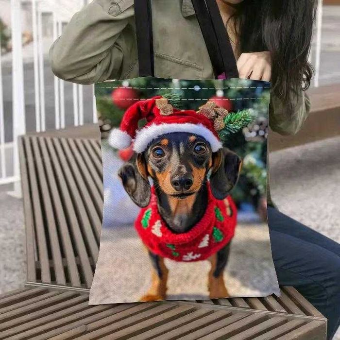 Новорічні шопери (1 ШТ. кожного принта) різдвяний аксесуар, подарунок.