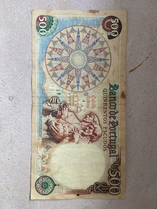 2 Notas 500 Escudos 1979