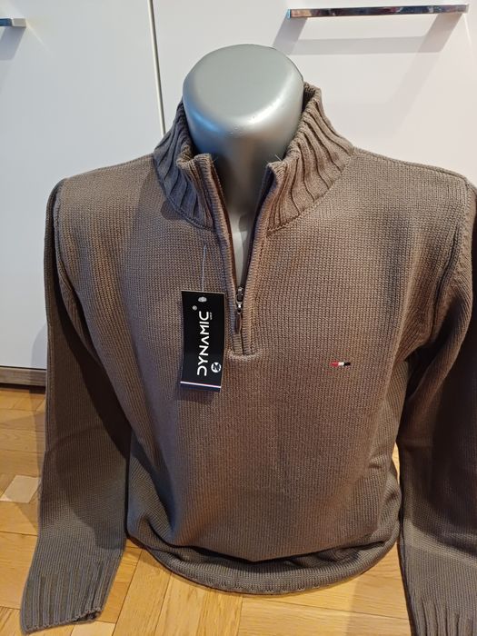 Sweter męski brązowy rozm M.