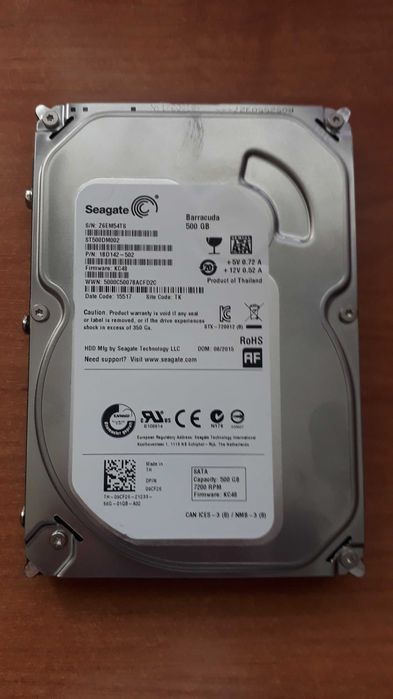 Продам Hdd  seagate 500gb