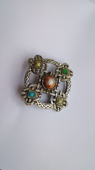 Piękna broszka w stylu celtyckim, boho, alternative, witchy.