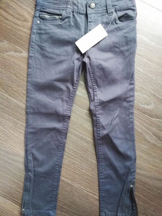 Spodnie nowe jeansy szare Dziewczęce 7 8 lat 128 cm