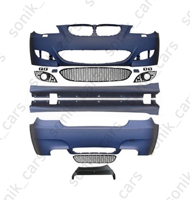 BMW e60 e61 м пакет м5 лук м бампер обвіс в круг Body kit м-тех м лук