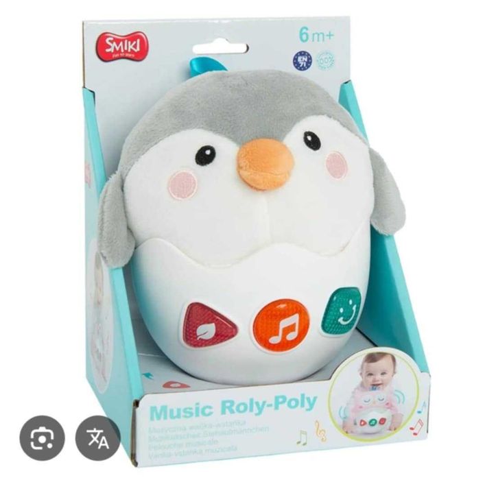 Smiki Pingwin. Grajaca zabawka dla niemowląt.