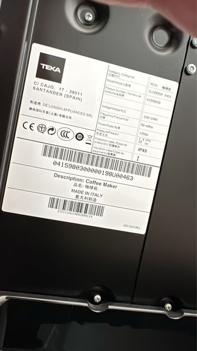 Máquina de Café Teka Encastre CLC 855 GM