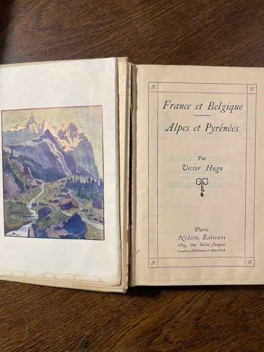 France et Belgique Alpes et Pyrénées Victor Hugo