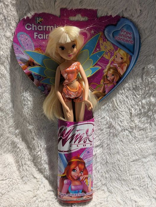 Winx Club Charmix Fairy lalka z kartonem Rainbow Toys