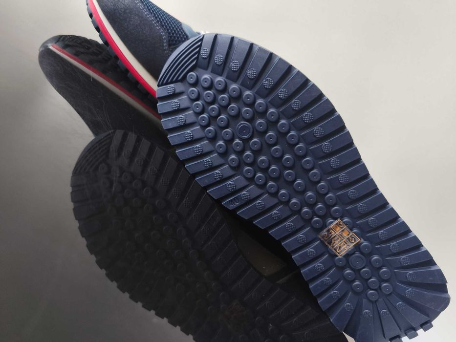 Nowe męskie sportowe buty lekkie granat stylowe 43 Okazja