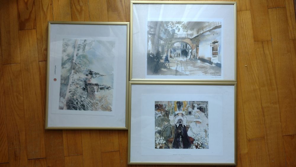 Ramki aluminiowe matowe złoto do obrazów, plakatów