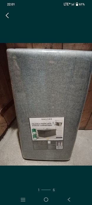 Nowy puf składany że schowkiem