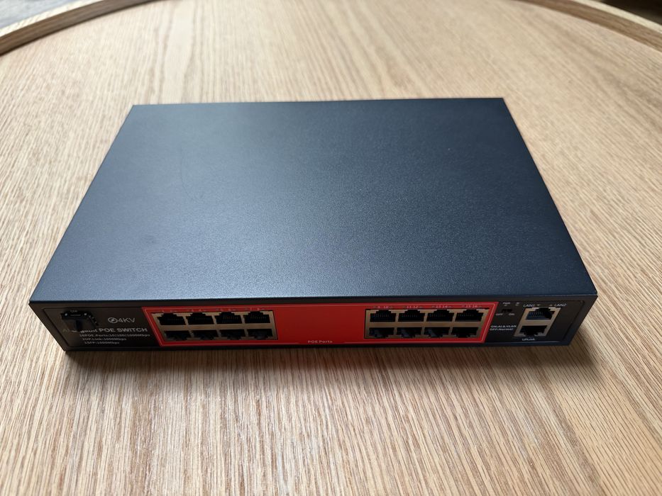 Гігабітний POE комутатор на 16 портів